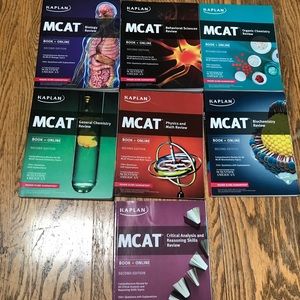 7 Subject Kaplan MCAT Review Books 2015